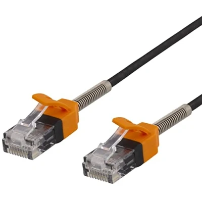 Afbeelding van Deltaco GAM 037 RJ45 Cat6A Patch Kabel 3 meter Zwart/Oranje