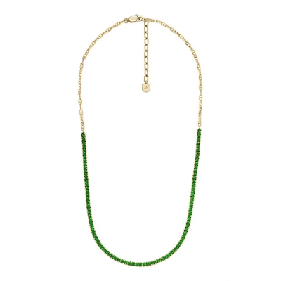 Afbeelding van Fossil HERITAGE Collier Minimalistisch Groen (1 stuk)