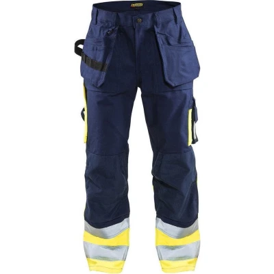 Afbeelding van Blaklader Werkbroek High Vis 1529 1370 Marine/High Geel C44