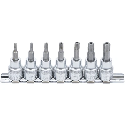 Afbeelding van BGS Dopsleutelbitset 3/8&quot; Torx met boring T15 T50 7 delig