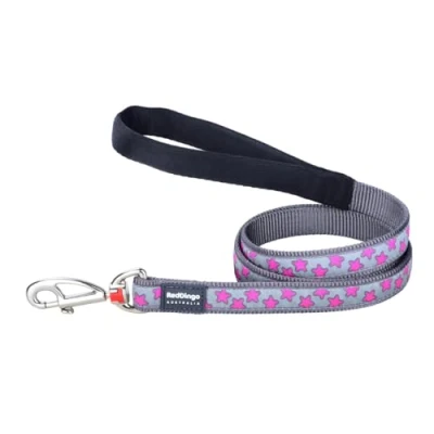 Afbeelding van Hondenriem Red Dingo STYLE HOT PINK ON COOL GREY 15mm x 120 cm
