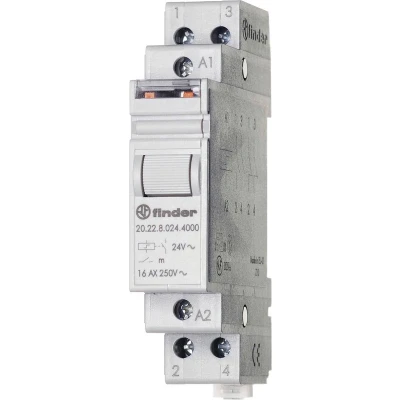 Afbeelding van Finder 20.22.8.110.4000 Stroomstootschakelaar DIN rail 2x NO 110 V/AC 1 stuk(s)