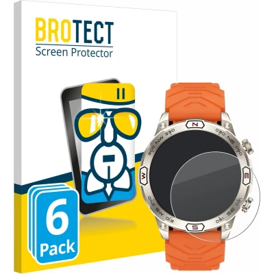 Afbeelding van BROTECT Screenprotector voor Bytelike Smartwatch 1.43&quot; Folie Beschermfolie Beschermglas transparant (6 Stuks)