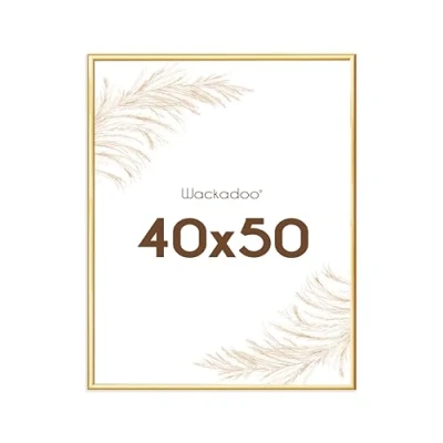 Afbeelding van Wackadoo® Kunststof fotolijst goud 40x50 cm met glasplaat