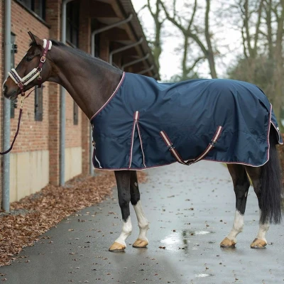 Afbeelding van HKM Outdoordeken Combi Donkerblauw 155/205