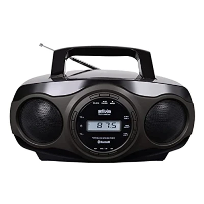 Afbeelding van Silva Schneider MPC 17.7 BT Radio/CD speler VHF (FM) CD, AUX, Bluetooth, USB Zwart, Grijs