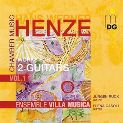 Afbeelding van Jürgen Ruck, Elena Casoli, Ensemble Villa Musica Henze: Works For Two Guitars Vol.1 (CD)