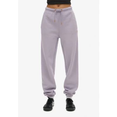 Afbeelding van Superdry Essential Logo Cuff Trainingsbroek Paars M Vrouw