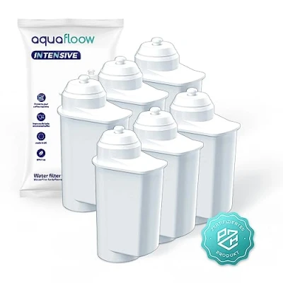 Afbeelding van Aquafloow 6 x Brita Intenza vervangingswaterfilter voor Bosch koffiezetapparaat, Siemens compatibel met EQ Serie, 6,TZ70033, TCZ7003, TZ70003 &amp; 12008246 Vervanging