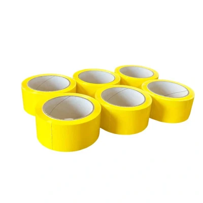 Afbeelding van Kortpack Gele PP acryl Tape 50mm X 66mtr, 6 Rollen Geel (6 Rollen)