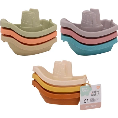 Afbeelding van 3 happy world bio plast.badbootjes 22282