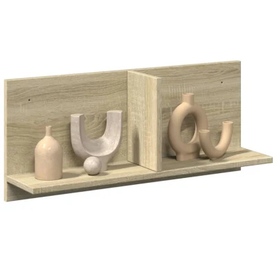 Afbeelding van Wandkast 70x16,5x30 cm bewerkt hout sonoma eikenkleurig