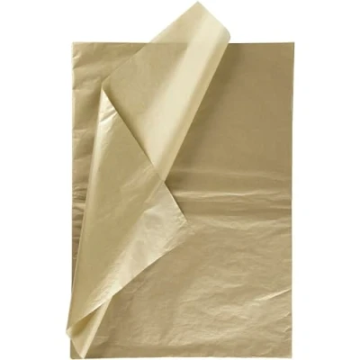 Afbeelding van Tissuepapier Zijdepapier Crepepapier Vloeipapier Goud Verpakken Decoreren Knutselen 50x70 cm 14 gram 6 vellen