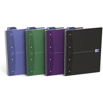 Afbeelding van Oxford 100104364 Collegeblok Diverse kleuren DIN A4+ Geruit Aantal paginas: 90