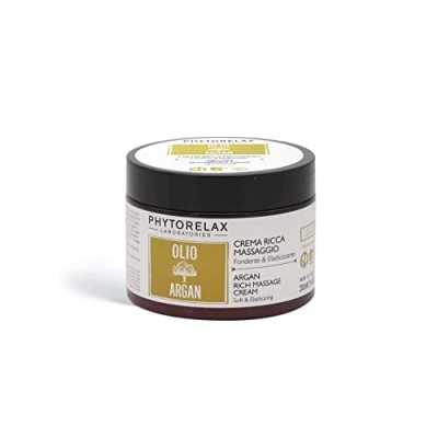 Afbeelding van Phytorelax Vegan &amp; Organic Argan SOFT Elasticizing RICH Massage Cream Hydratatie, Maat: 250 ml,