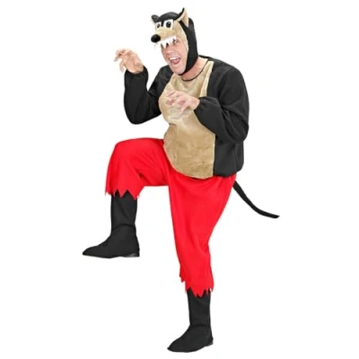 Afbeelding van WIDMANN Grote boze wolfsprookes outfit voor volwassenen XXL
