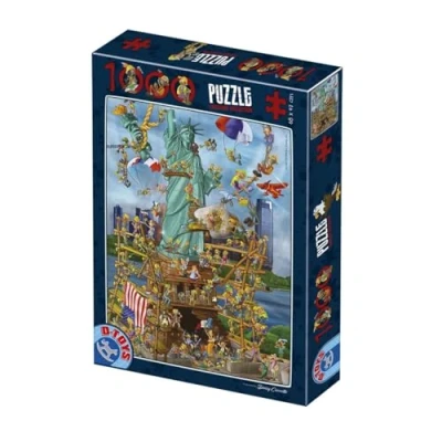 Afbeelding van Cartoon New York Puzzel 1000 Stukjes