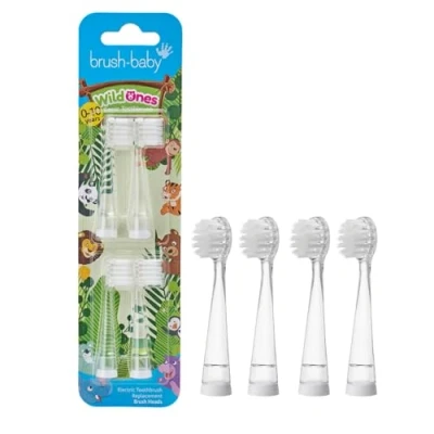 Afbeelding van Brush Baby WildOnes Opzetborstels 0 10 jaar (4 stuks)