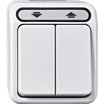 Afbeelding van Merten 4075012 AquaStar Compleet Rolluikknop spatwaterdicht Polar wit 1 stuks