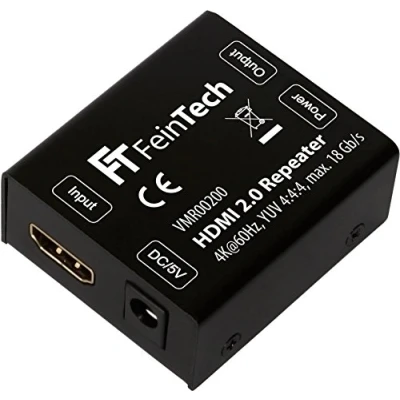 Afbeelding van FeinTech VMR00200 HDMI 2.0 Signaalversterker 4K HDR Boosterversterker Zwart