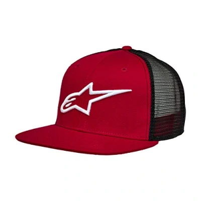 Afbeelding van Alpinestars Corp truckerpet voor heren, Rood (rood/zwart 3010), één maat, Zwart 3010