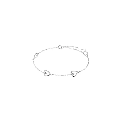 Afbeelding van Lucardi Basic Armband, Dames, Maat: 19, Silver coloured