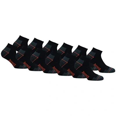Afbeelding van Lonsdale 612 paar werksokken veiligheidsschoenen versterkte hiel katoenen badstof, 12 zwart (Sneaker)