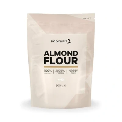 Afbeelding van Body &amp; Fit Pure White Almond Flour Superfood Wit Amandelmeel 500 gram (1 Zak)