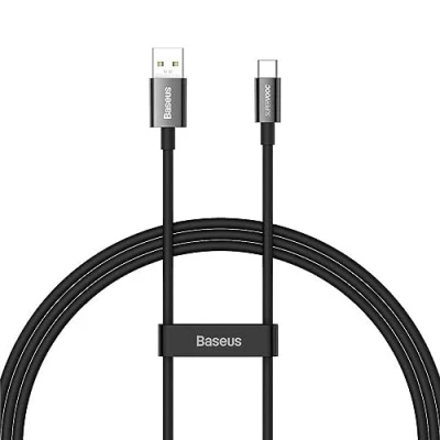Afbeelding van Baseus Superior Series SUPERVOOC USB A naar C kabel 65W 1m zwart