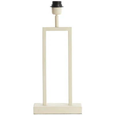 Afbeelding van Light &amp; Living Tafellamp Shiva 41cm Crème excl. kap