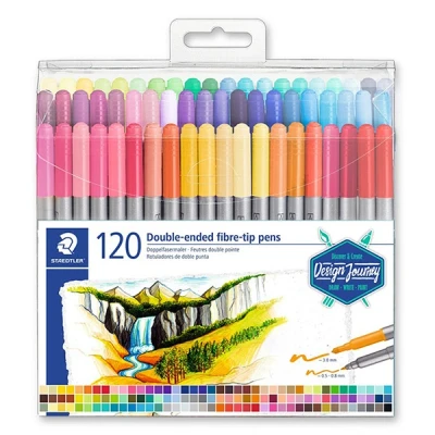 Image de Staedtler 3200 feutres de coloriage à double pointe (120 pièces)