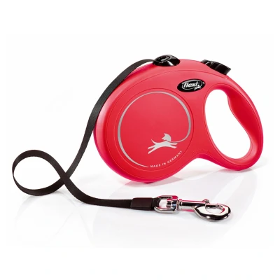 Afbeelding van Flexi Rollijn New Classic Tape Large 5 m Hondenriem Rood Tot50kg