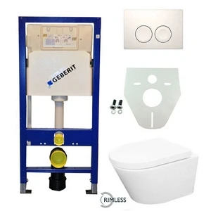 Afbeelding van Geberit UP 100 Vesta Rimless wc+zitt.+ Delta 25 wit