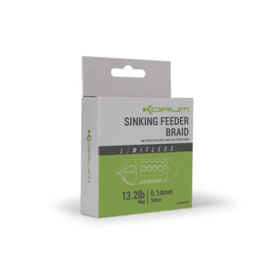 Afbeelding van Korum Limitless Sinking Feeder Braid 300m Maat : 0.14mm 6 kilo