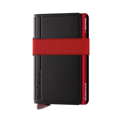 Afbeelding van Secrid x Sheltersuit Bandwallet TPU black red Dames portemonnee