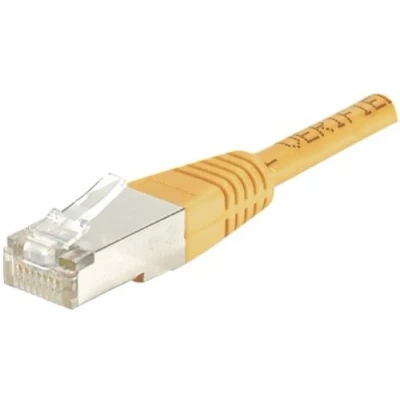 Afbeelding van Exertis Connect Patchkabel F/UTP, CAT.6, oranje, 20,0 m met bijzonder smalle knikbeveiliging (F/UTP, CAT6, 20 m), Netwerkkabel
