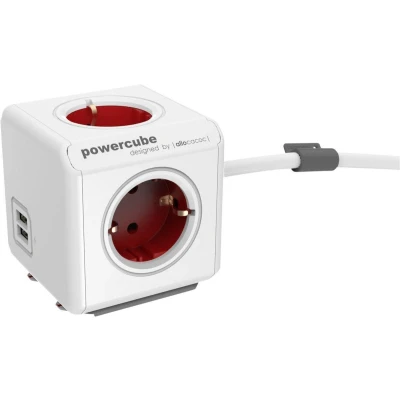 Afbeelding van PowerCube Verlengde USB Red / Type F (Netherlands/Germany) 1.5m