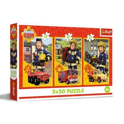 Afbeelding van Trefl Puzzle 3 x 50 Feuerwehrmann Sam (150 onderdelen)