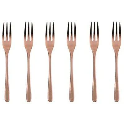 Afbeelding van Sambonet Gebaksvorkjes Taste Koper 6 Stuks