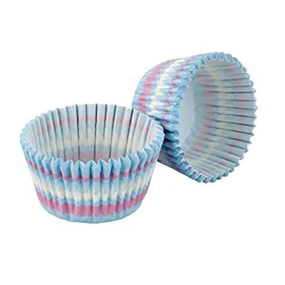 Afbeelding van Cupcake vormpjes, 32 Stuks, Blauw Tala