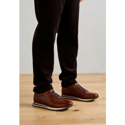 Afbeelding van bugatti Philip Sneakers laag, Heren, Maat: 41, Cognac Leer