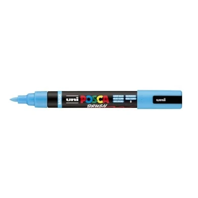 Afbeelding van Posca PC 5M brush 8 lichtblauw