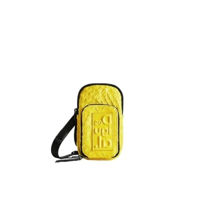 Afbeelding van Desigual Schoudertas mobiele telefoon Utensil zak Mone Magna Dafne Smartphone Bag Yellow Geel