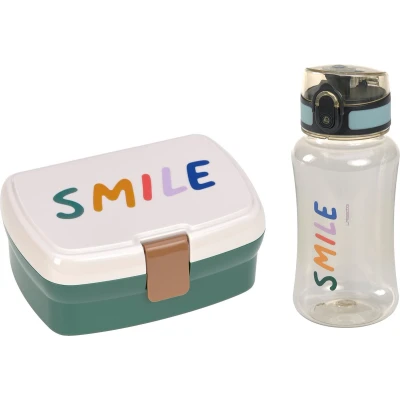 Afbeelding van Lassig Lunch Set Little Gang Smile Milky/Green