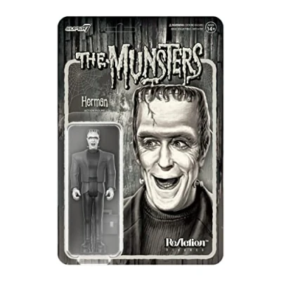 Afbeelding van SUPER7 Reactiefiguur The Munsters: Herman Munster (grijze schaal)