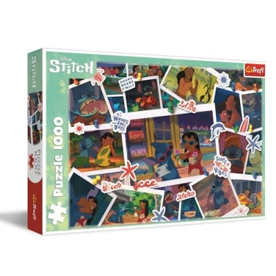 Afbeelding van Trefl Lilo &amp; Stitch, zachte herinneringen puzzel met 1000 stukjes anime filmfiguren, creatief entertainment, vrije tijd, voor volwassenen en kinderen vanaf 12 jaar