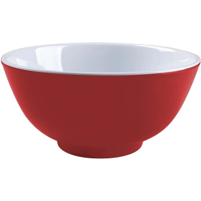 Afbeelding van Bo Camp Kom Two Tone Melamine 4 Stuks Rood