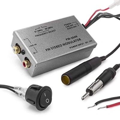 Afbeelding van Universal FM stereo modulator MP3 voor auto RCA AUX radio adapterkabel