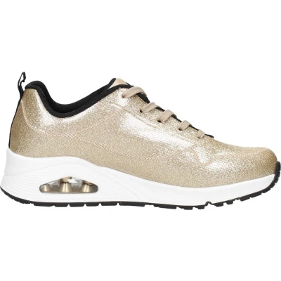 Afbeelding van Skechers Uno Diamond Shatter Dames Sneakers Goud Maat 42