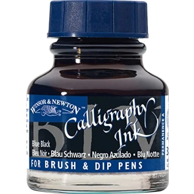 Afbeelding van WINSOR &amp; NEWTON kalligrafie inkt, 30 ml, zwart